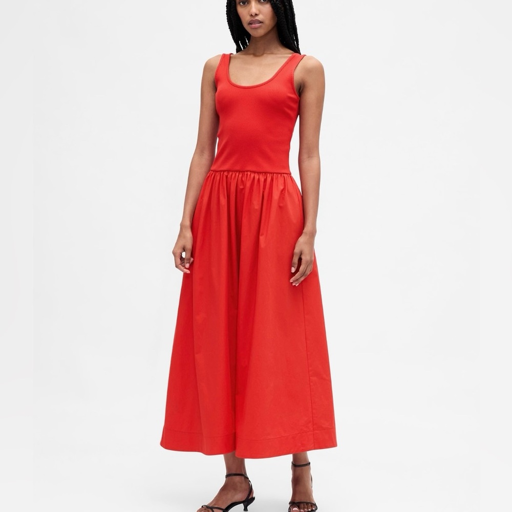 🌹✅GAP Vibrant Red Maxi Dress